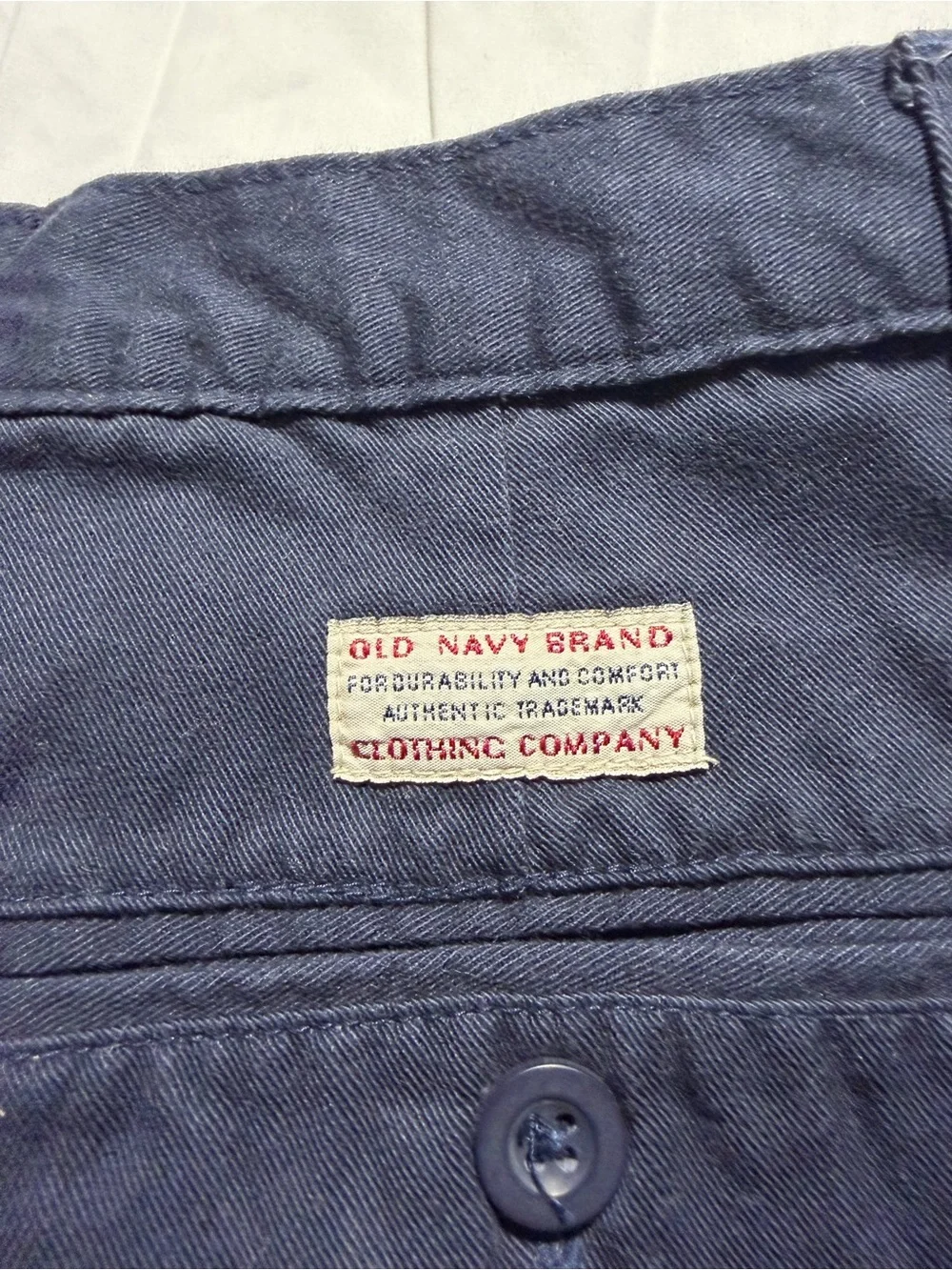 Old Navy Boys Pleated Khakis Vintage Y2K Navy Size 16